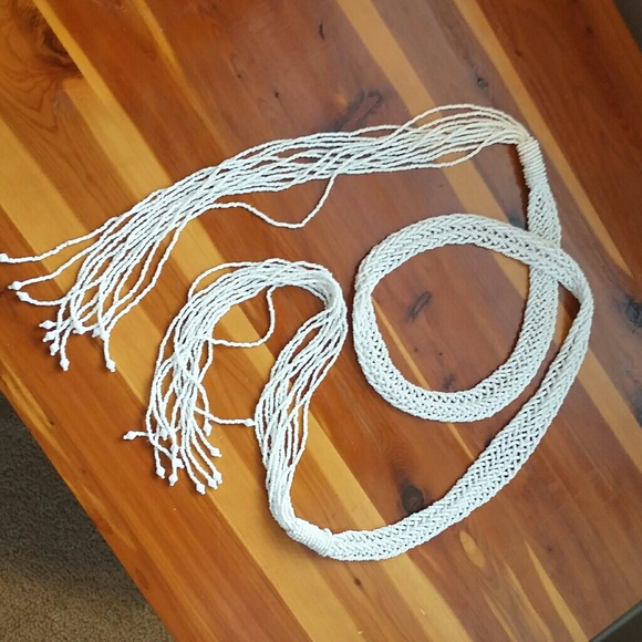 Vintage Accessories Beaded Tassel Belt Or Lariat Necklace Poshmark